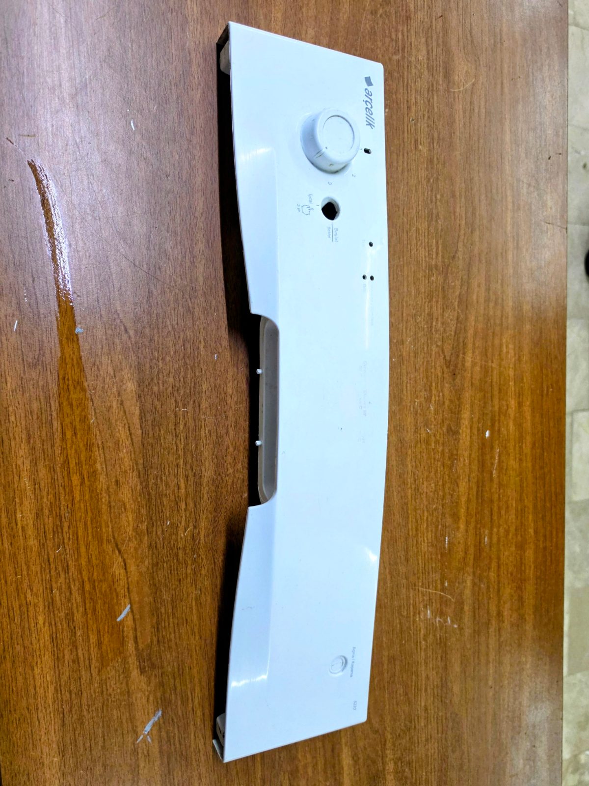 İkinci El Arçelik 6230 Bulaşık Makinesi Ön Kontrol Paneli Plastiği (Beyaz) — görsel 4