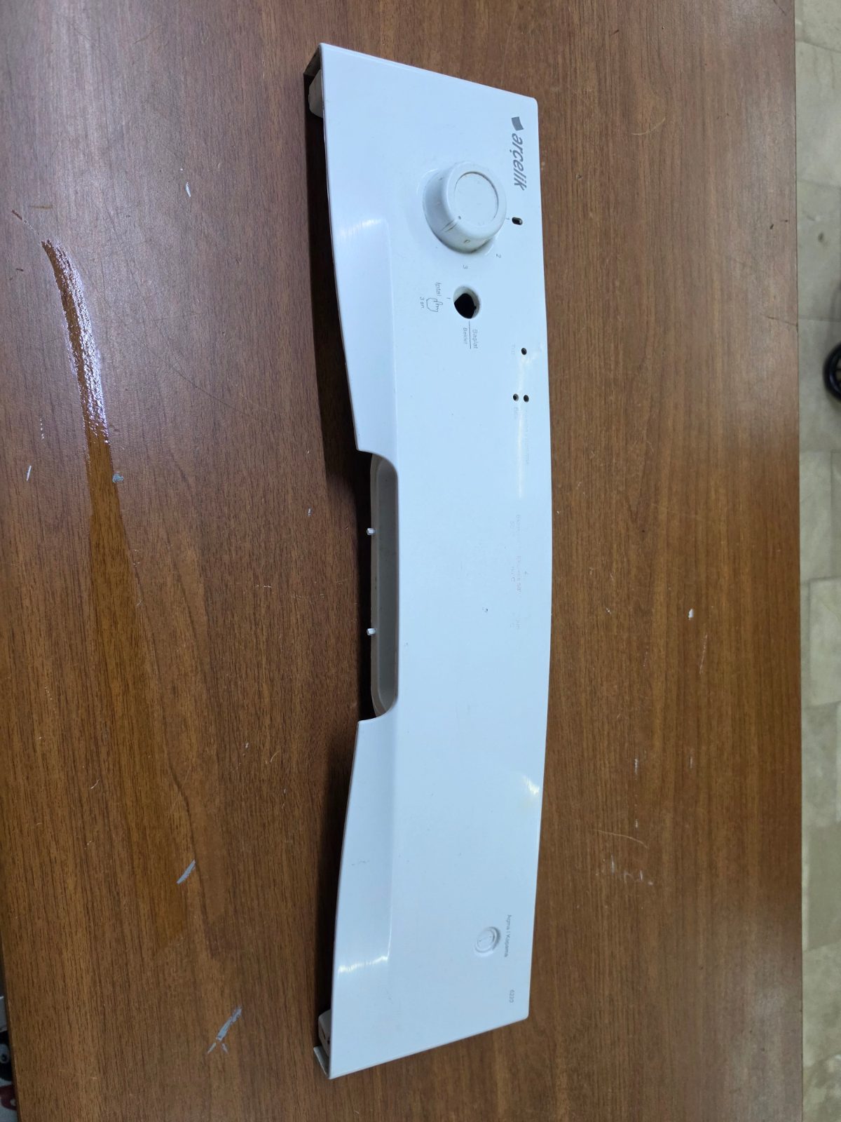 İkinci El Arçelik 6230 Bulaşık Makinesi Ön Kontrol Paneli Plastiği (Beyaz) — görsel 9