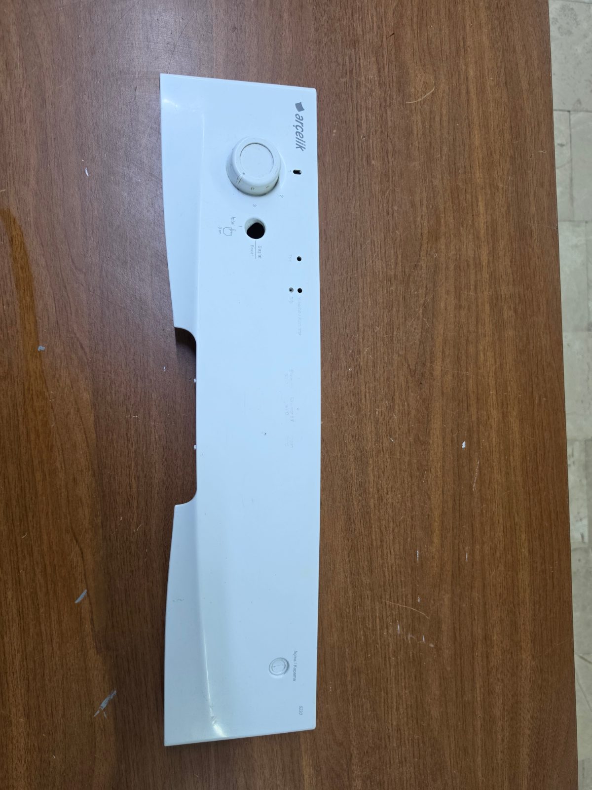 İkinci El Arçelik 6230 Bulaşık Makinesi Ön Kontrol Paneli Plastiği (Beyaz) — görsel 12