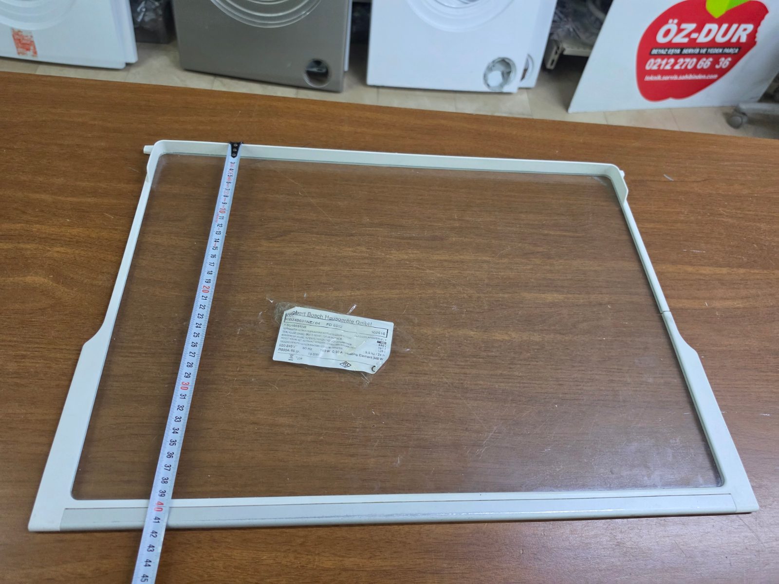 Bosch KSU49631NE Orijinal Buzdolabı Cam Rafı - Çıkma 2. El / Özdur Teknik Gültepe — görsel 5