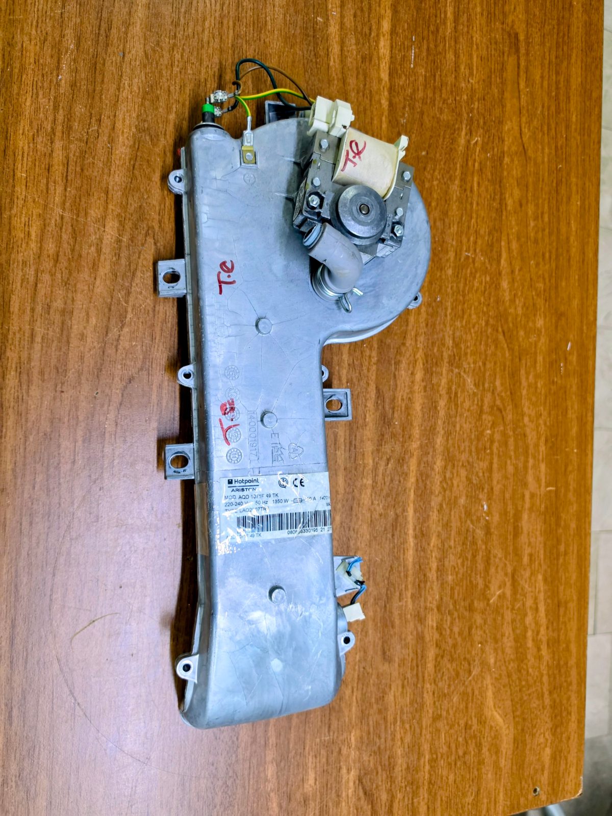 Ariston AQD 1071F 49 TK Kurutma Fanı ve Isıtıcı Rezistans Komple Grubu — görsel 3