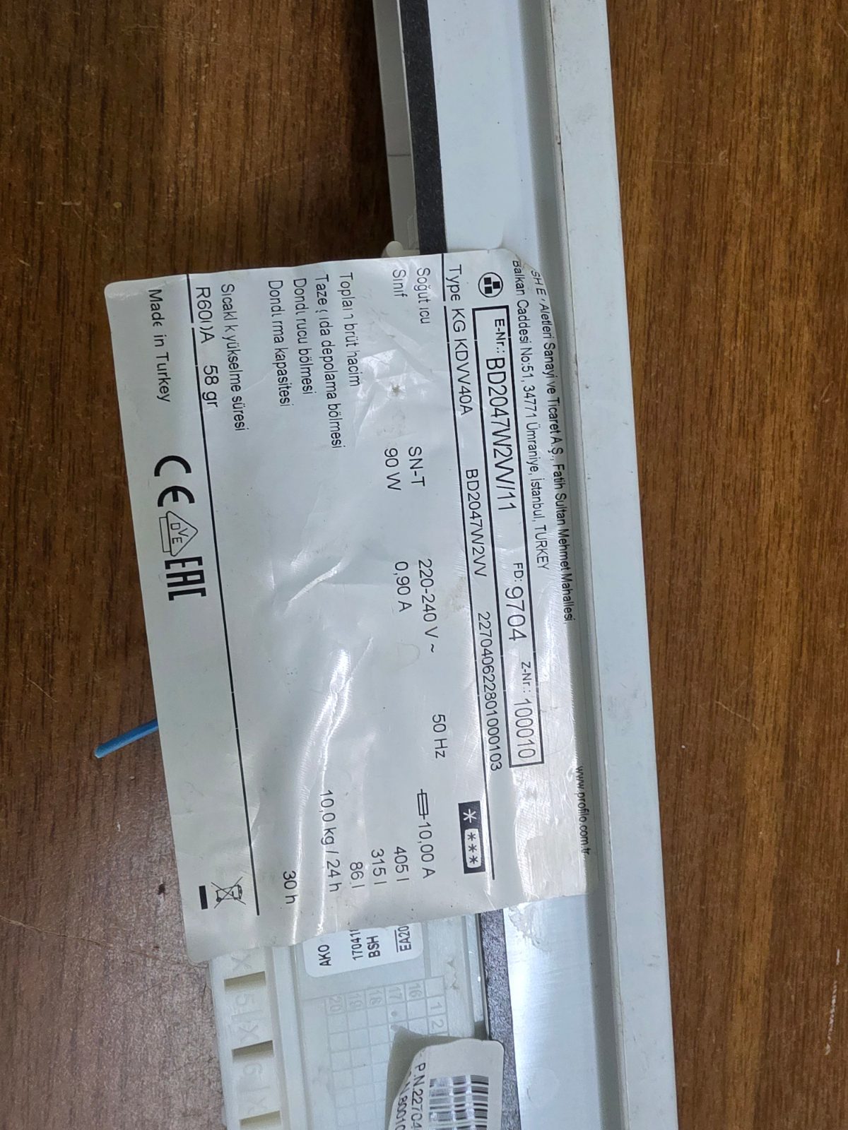Özdur İkinci El Bosch / Profilo / Siemens Buzdolabı Ana Kartı (BD2047W2W/11) - Sadece Teknik Servislere — görsel 11