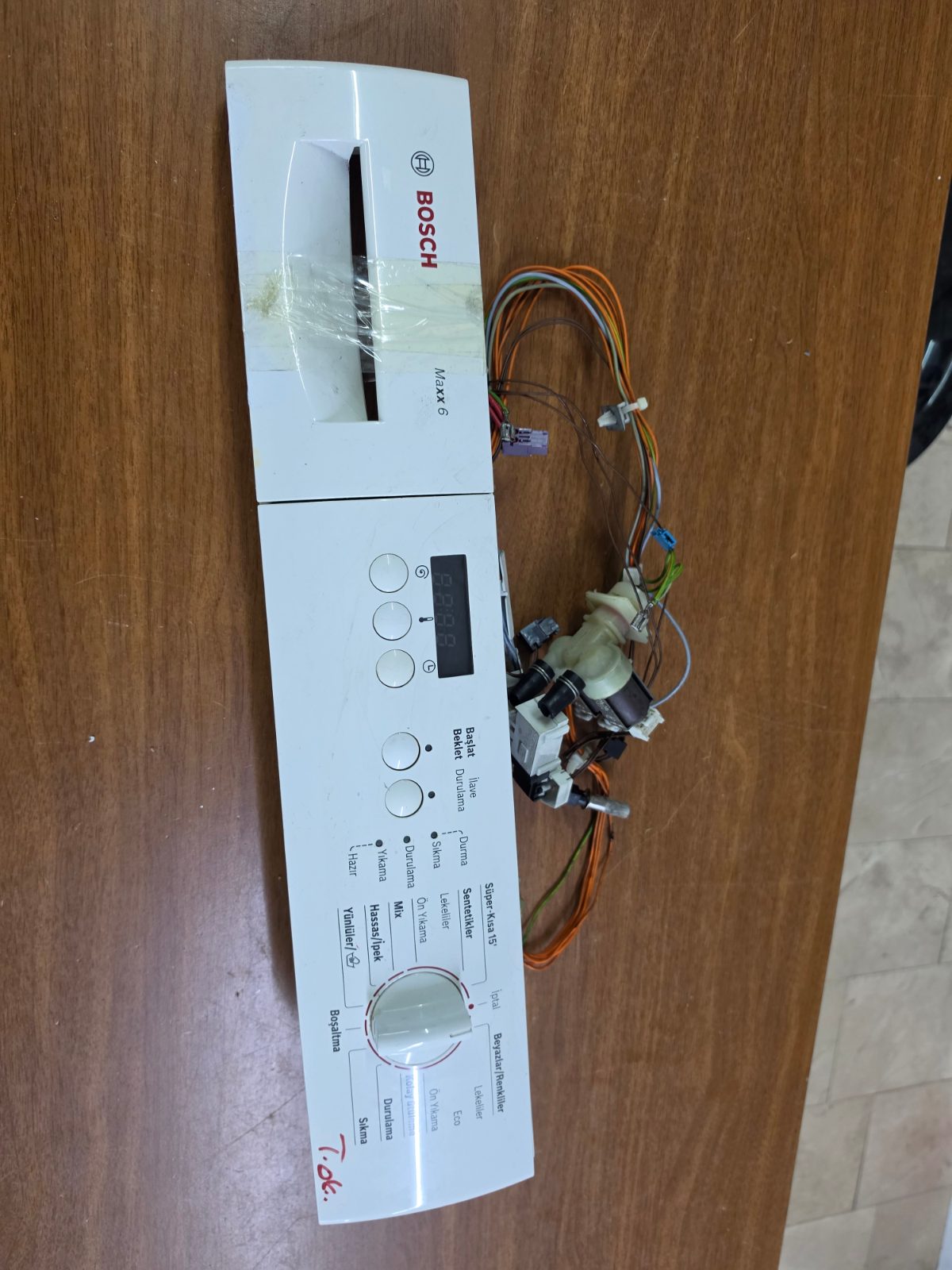 Bosch Maxx 6 Çamaşır Makinesi Ön Panel Beyin Kartı WAE20261TR - İkinci El / Öz Dur Teknik — görsel 3