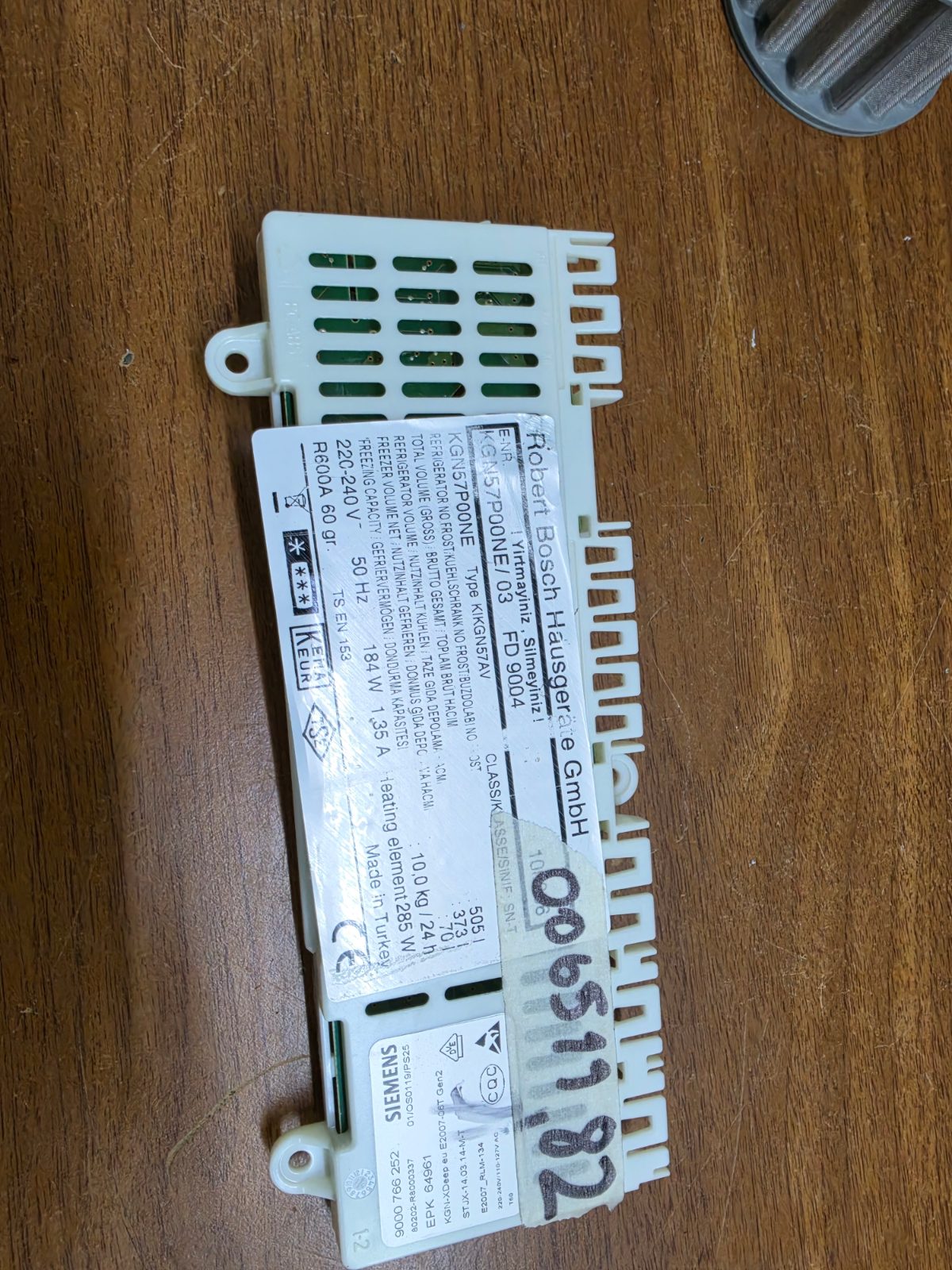 Bosch - Siemens No-Frost Buzdolabı Elektronik Kart / Kartı (00651182 - KGN57P00NE) 2.el Çıkma — görsel 3