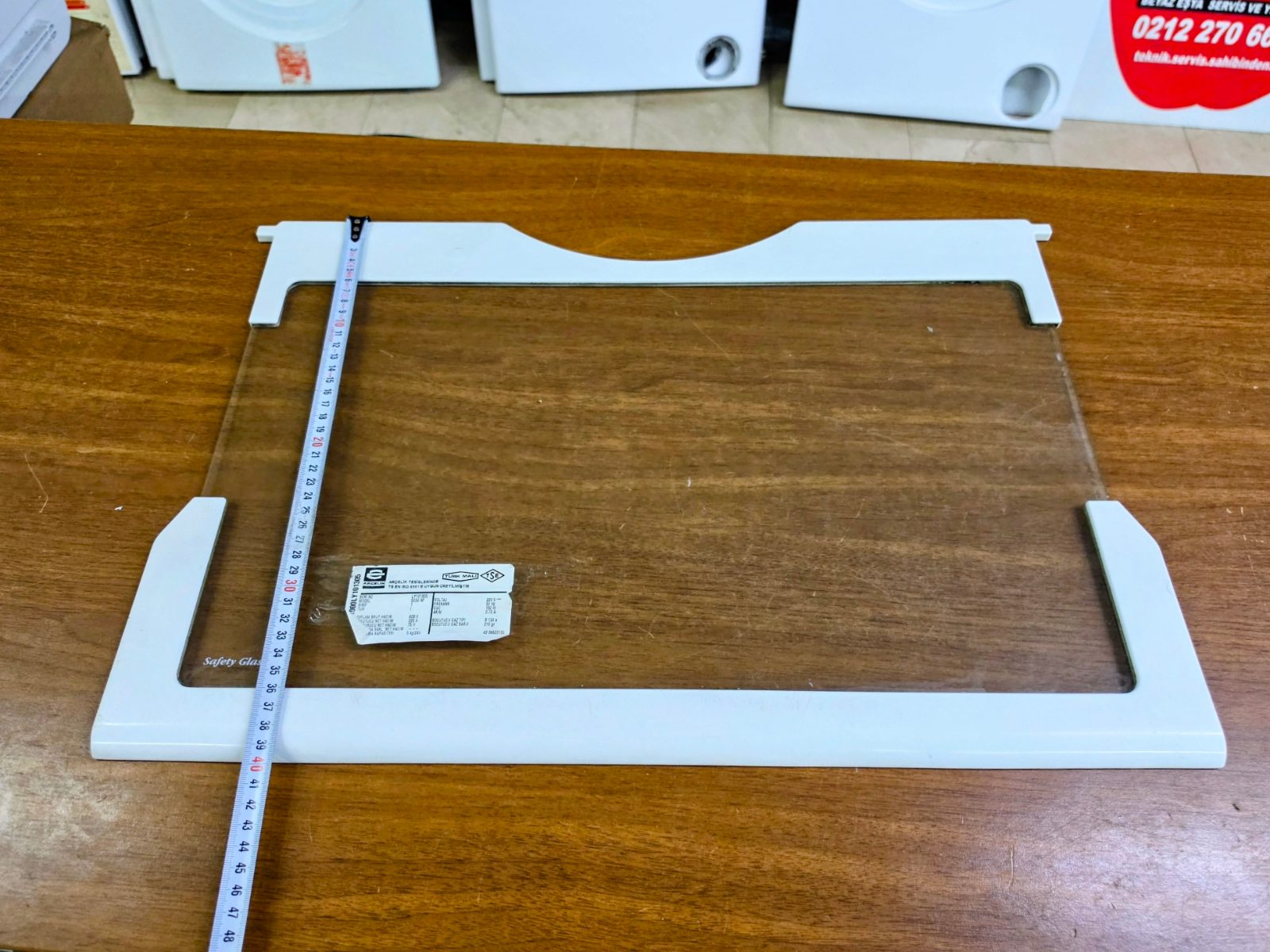 Arçelik 5034 NF Buzdolabı Çıkma Orijinal Cam Raf / Genişlik: 63.5 cm — görsel 3