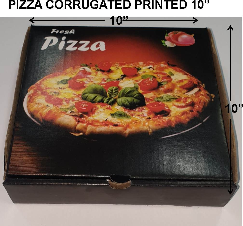PIZZA CORRUGATED PRINTED 10"