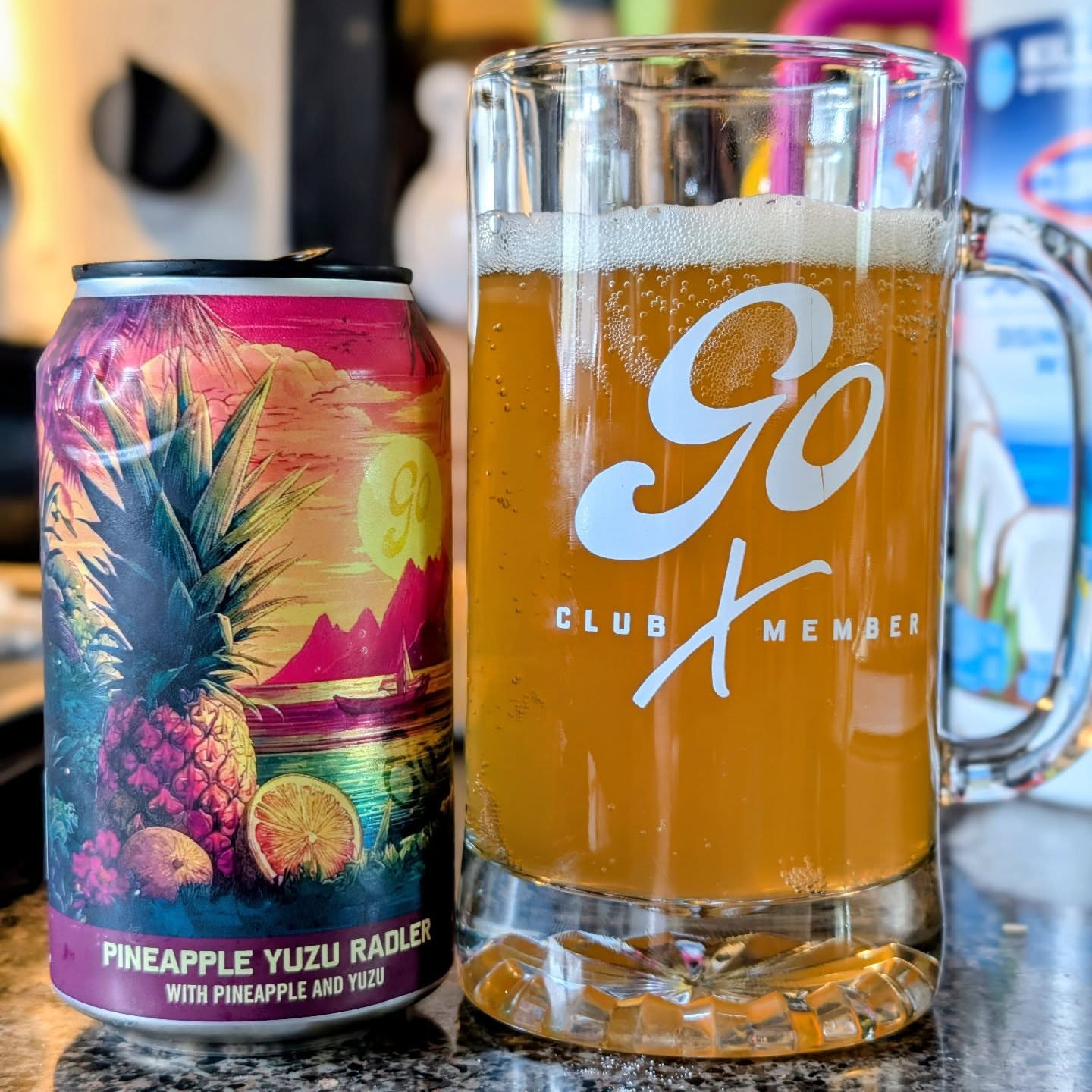 @non_alcoholic_anon Instagram post about Pineapple Yuzu Radler