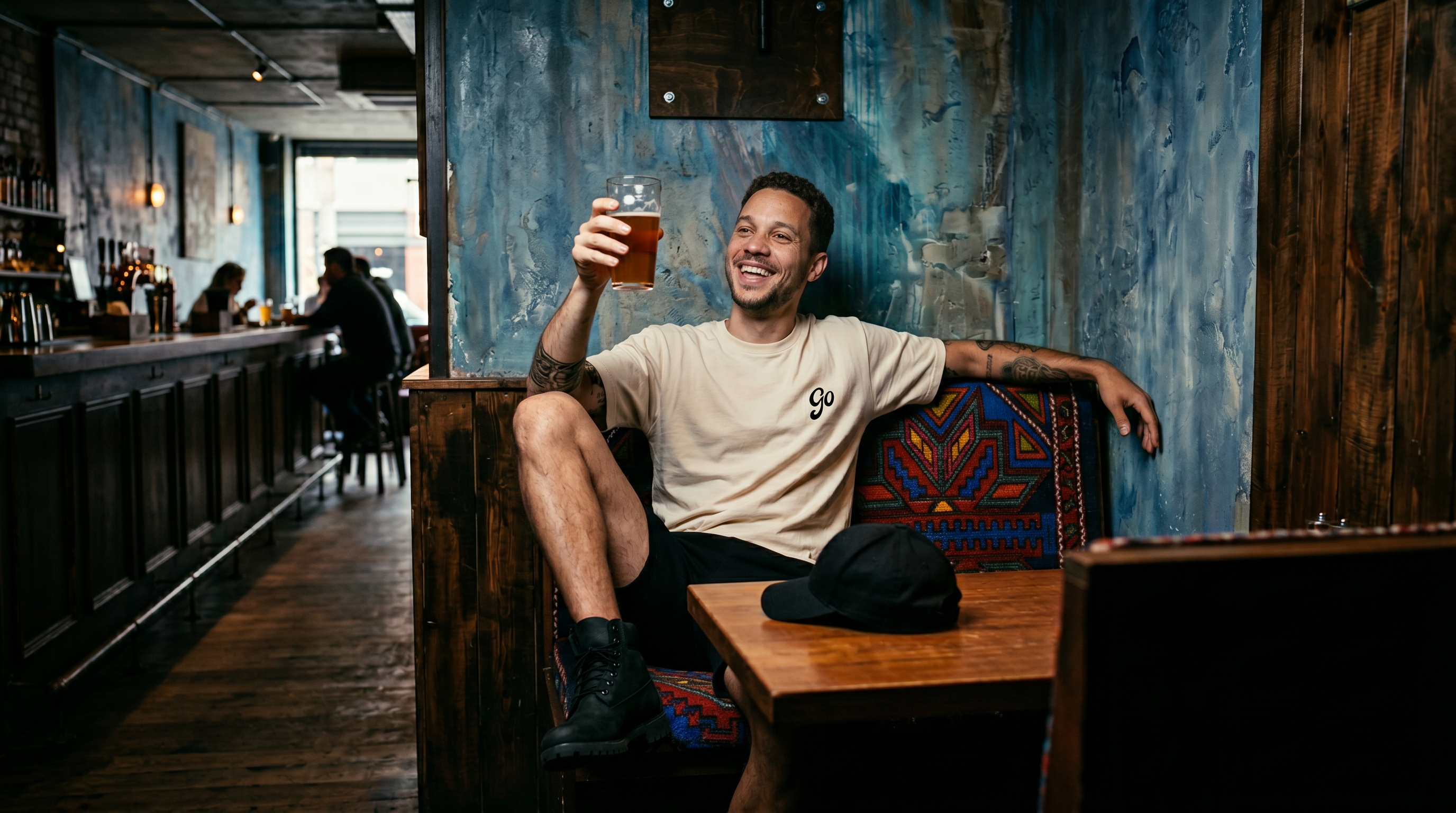 Kyle in Go Brewing shirt