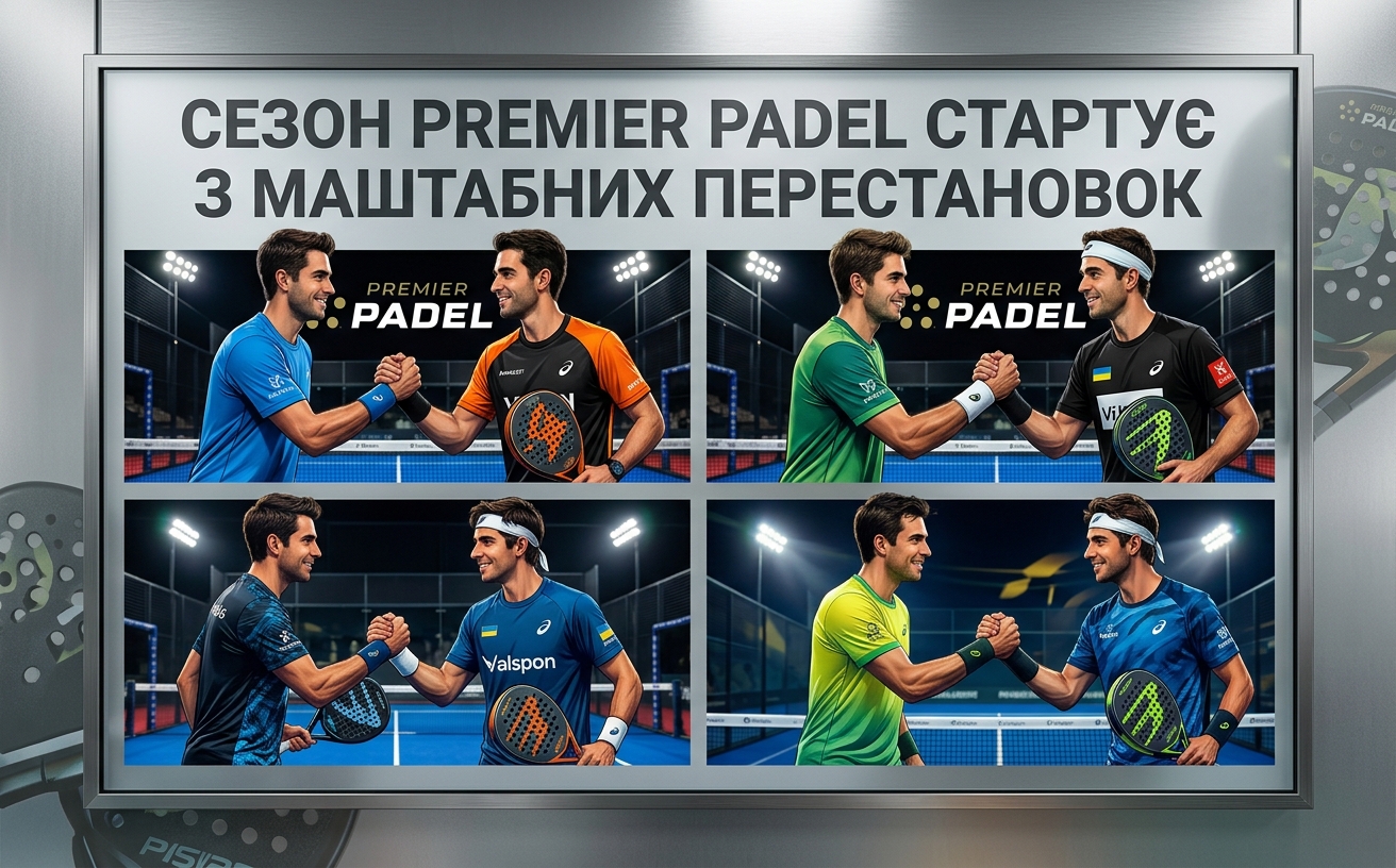 Офіційно: Нові зіркові пари Premier Padel 2026!