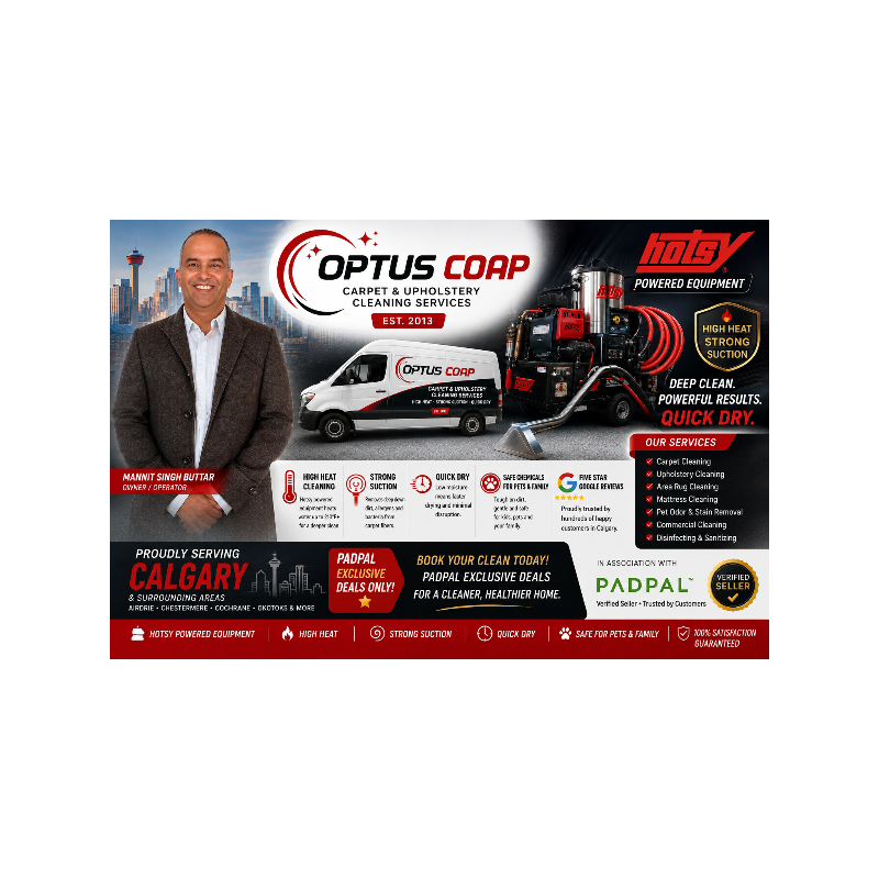 Optus COAP Carpet & Upholstery Cleaning Services