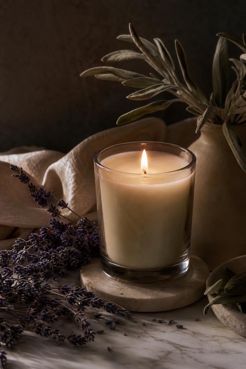 Lavender & Sage candle
