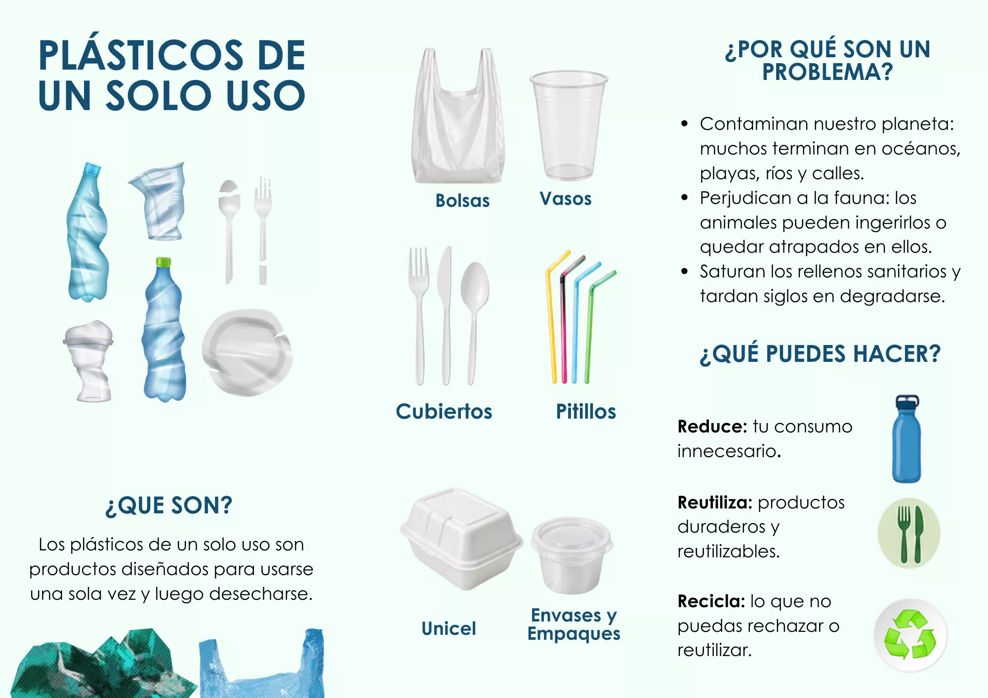 plasticos de un solo uso