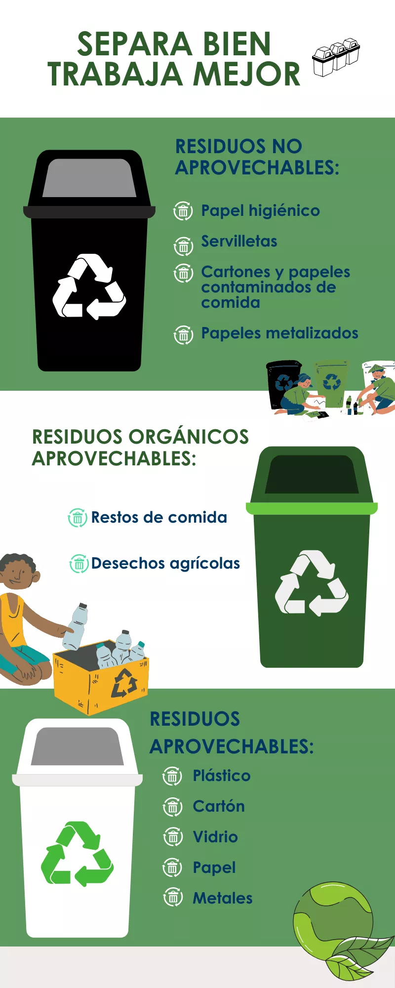 separa bien trabaja mejor