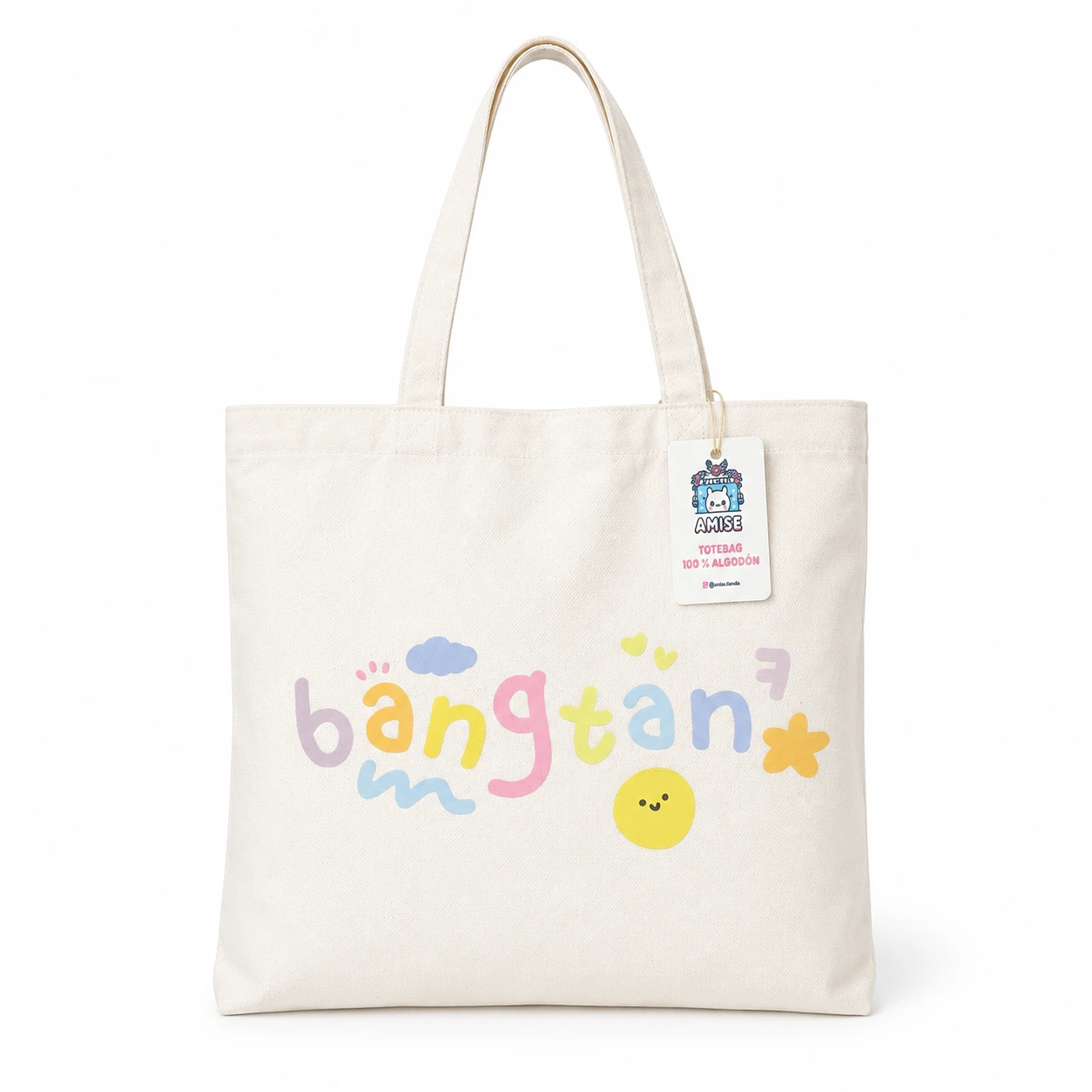 "Bagtan" letras multicolor