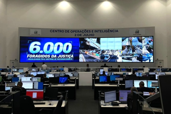 Reconhecimento facial da Bahia atinge marca de 6 mil foragidos capturados