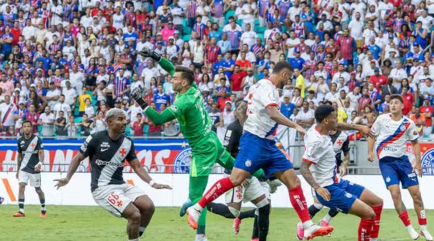 Bahia tropeça diante do Vasco, deixa o G-5 e aumenta pressão por reação no Brasileirão