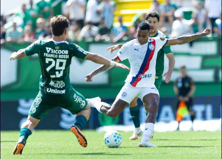 Sistema defensivo falha, e Bahia cede empate à Chapecoense pelo Brasileirão