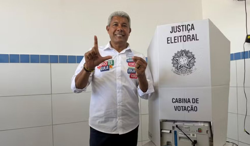 Jerônimo Rodrigues é reeleito governador da Bahia com 55,80% dos votos