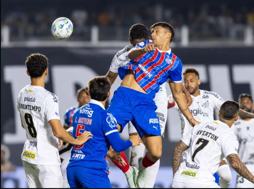 Bahia deixa escapar a vitória contra o Santos na Vila Belmiro e segue fora da zona de classificação para a Libertadores
