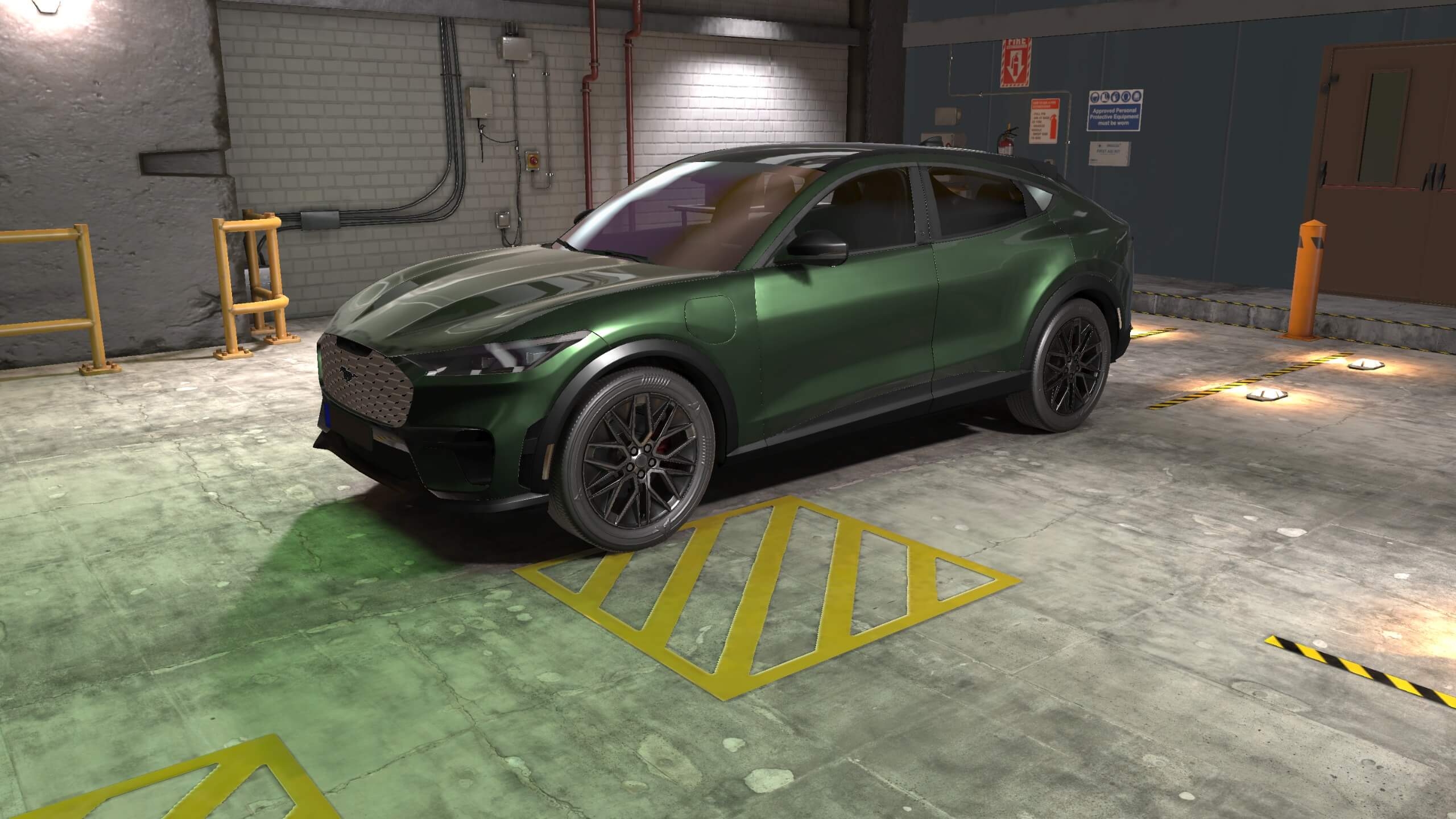 VR training environment — automotive assembly line