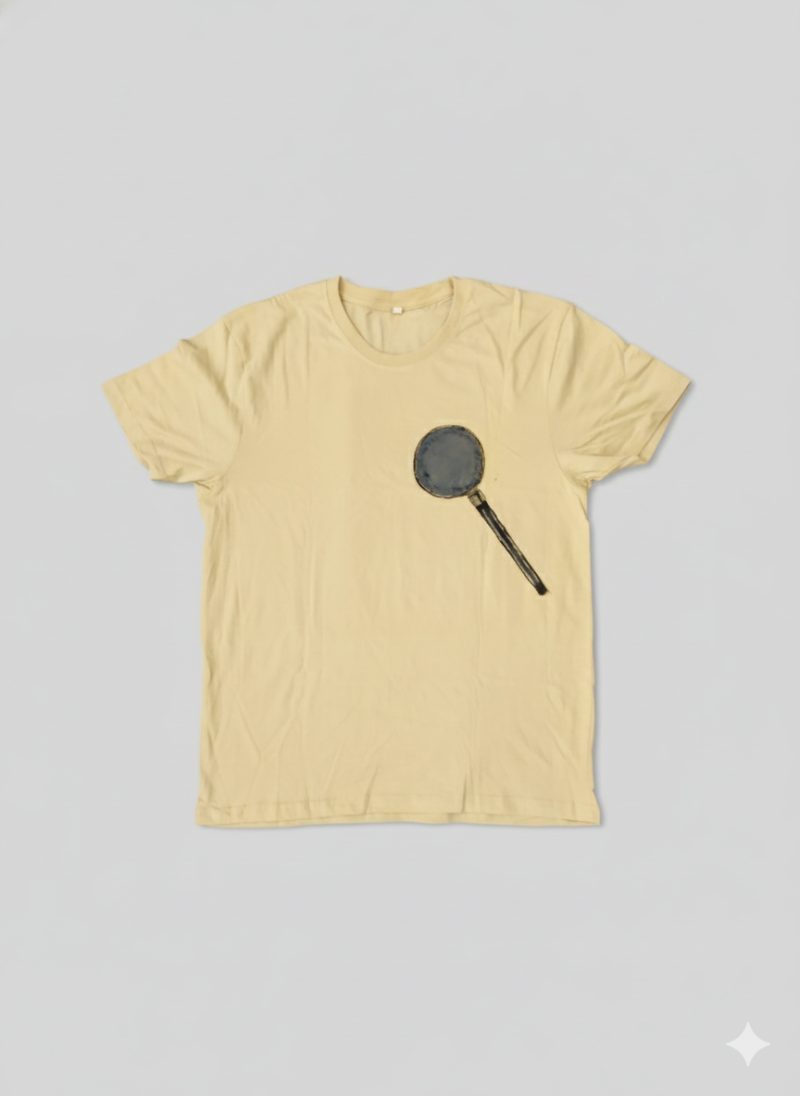 tshirt crew neck BEIGE L — Handpainted by Paherao