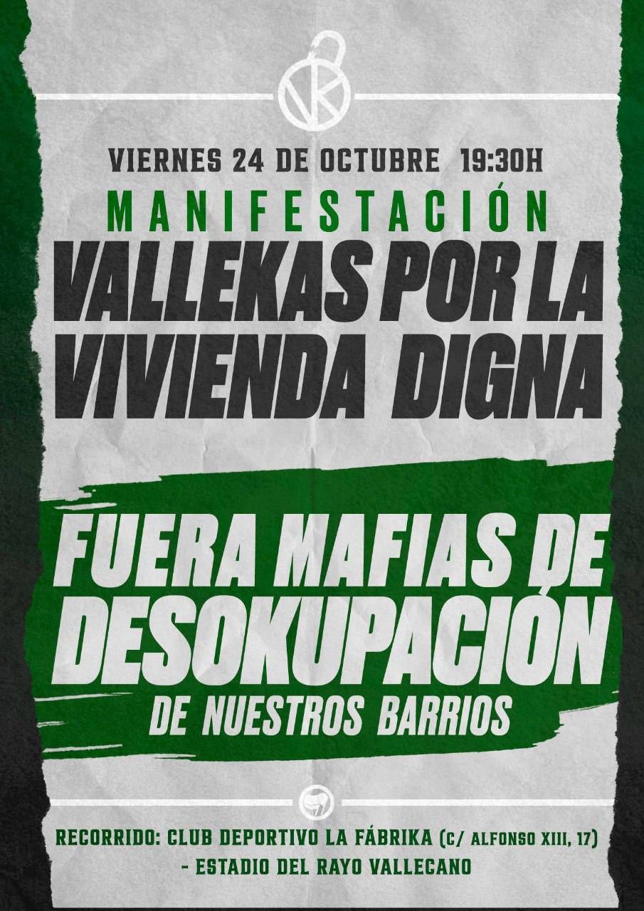 Vallekas se defiende: contra las mafias de desokupación y la especulación inmobiliaria