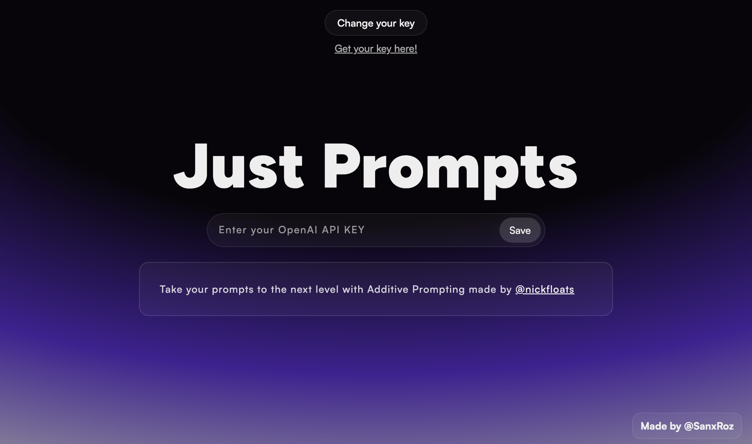 Just Prompts