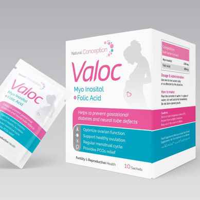 VALOC Supplement for PCOS & Female Infertility (10 Sachets) – Myo-Inositol & Folic Acid Formula image
