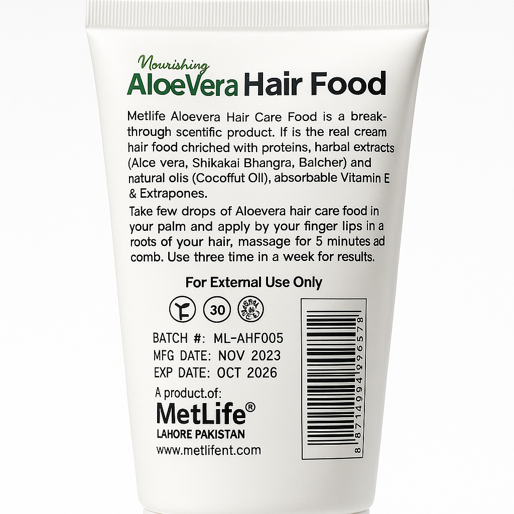 Aloe Vera Hair Food (Organic) – Natural Solution for Hair Growth, Strength & Shine