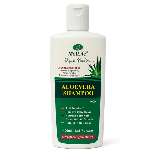 Aloe Vera Shampoo (Organic) – Herbal Solution for Healthy, Strong & Shiny Hair (400ML) image