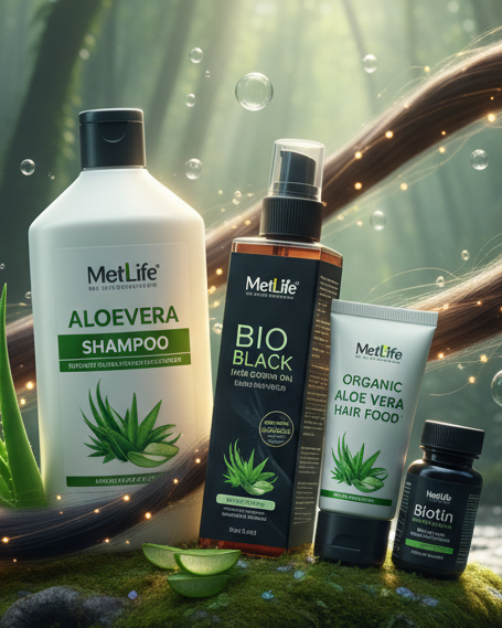 Hair Care Complete Course with Aloe Vera Shampoo – 4 in 1 Hair Growth & Repair Kit image