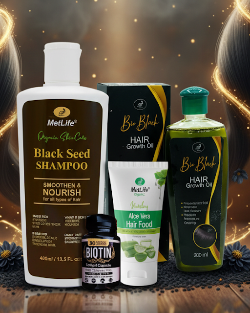 Hair Care Complete Course with Black Seed Shampoo – 4 in 1 Advanced Hair Growth Kit image