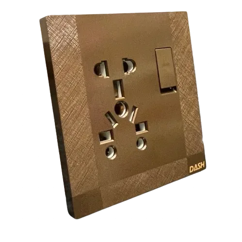 Image of product 1+10H SWITCH PLATE D1 BROWN DASH
