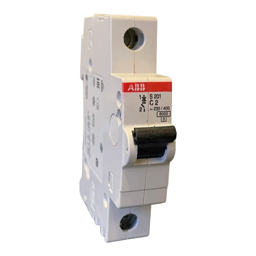 Image of product CIRCUIT BREAKER MCB 1POL 2A S201 ABB