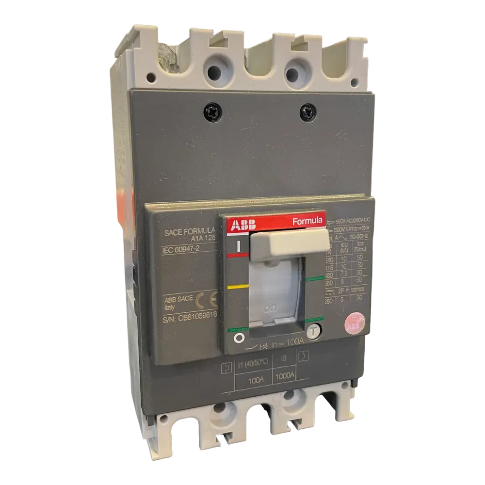Image of product CIRCUIT BREAKER MCCB 3 POL 100A A1A ABB