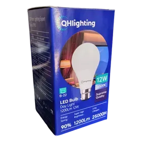 Image of product 12 WATT LED BULB DAYLIGHT 6500K B22 QH LIGHTING