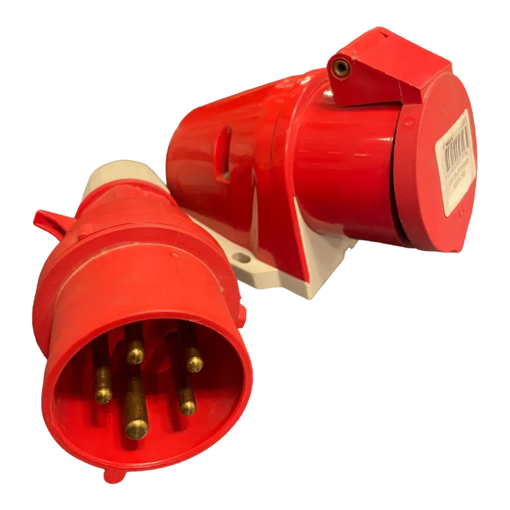 Image of product INDUSTRIAL PLUG & SOCKET W/M 112001TR 5X16AMP METE CEE