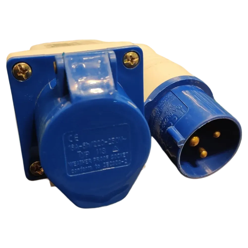 Image of product INDUSTRIAL PLUG & SOCKET 3X16AMP-WALL SARA