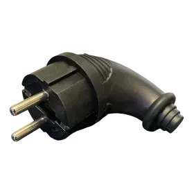 Image of product 2 PIN SCHUKO PLUG BLACK TUNA