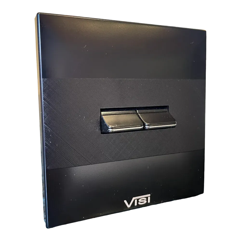 Image of product 2 GANG SWITCH PLATE VISI