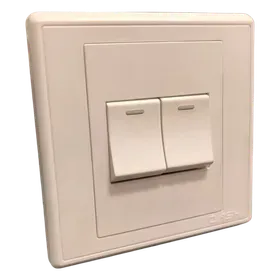 Image of product 2 GANG SWITCH PLATE FLASH DASH