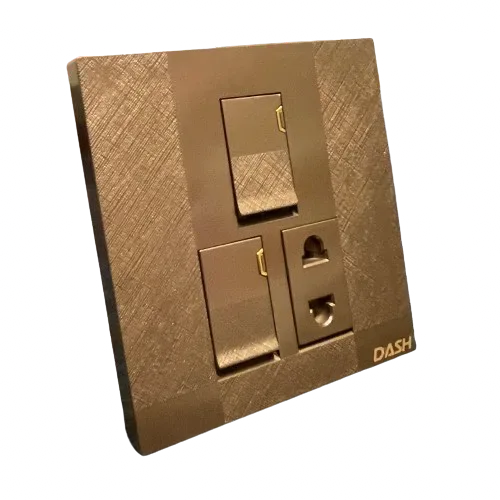 Image of product 2+1 SWITCH PLATE D1 BROWN DASH
