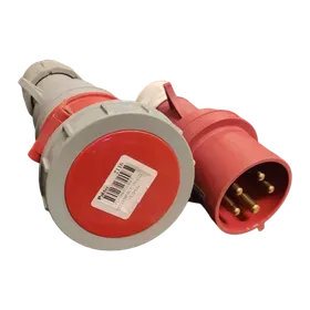 Image of product INDUSTRIAL PLUG & SOCKET 5X32AMP-H/TO/HAND CLIPSAL