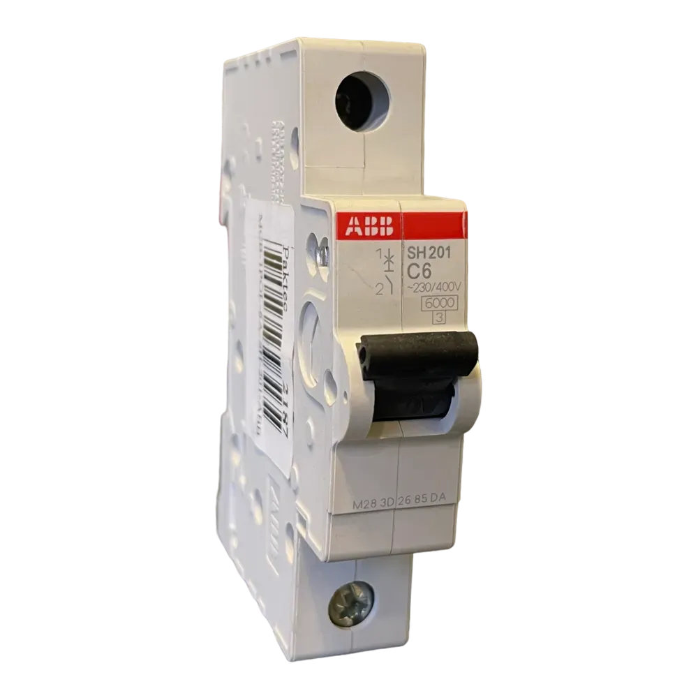 Image of product CIRCUIT BREAKER MCB 1POL 6A SH 201 6KA ABB