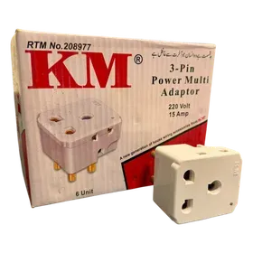 Image of product 3 PIN POWER MULTI ADAPTER 15AMP KM