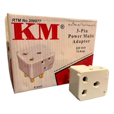 Image of product 3 PIN POWER MULTI ADAPTER 15AMP KM