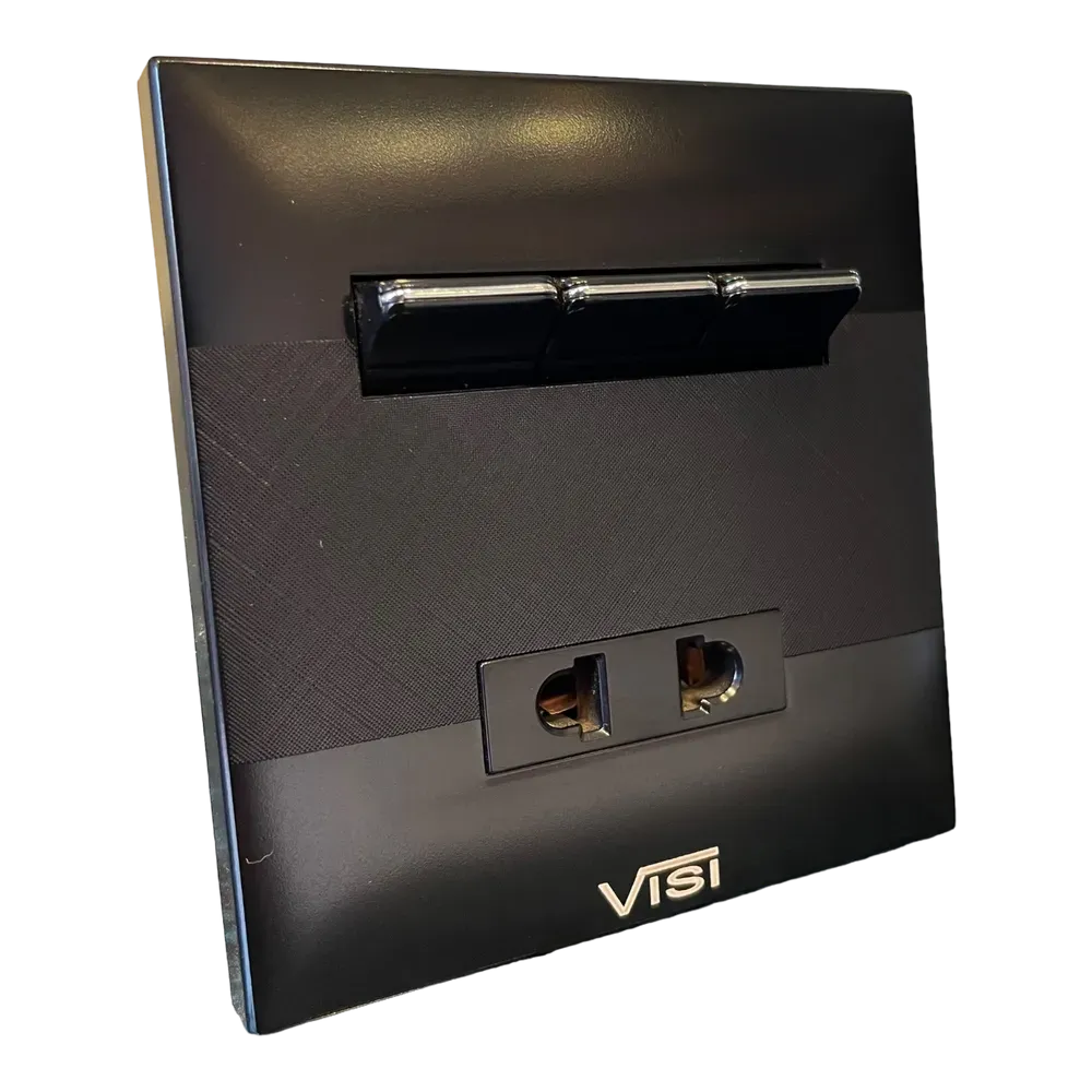 Image of product 3+1 SWITCH AND SOCKET PLATE VISI 