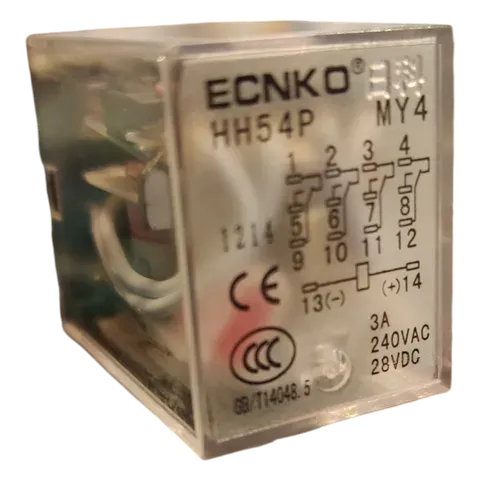 Image of product 14PIN FLAT RELAY HH54P 220VAC ECNKO
