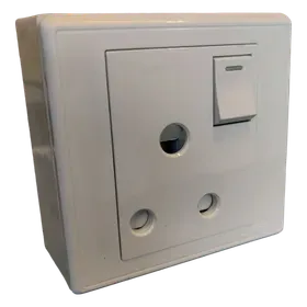 Image of product POWER SOCKET 15A FLASH WHITE DASH