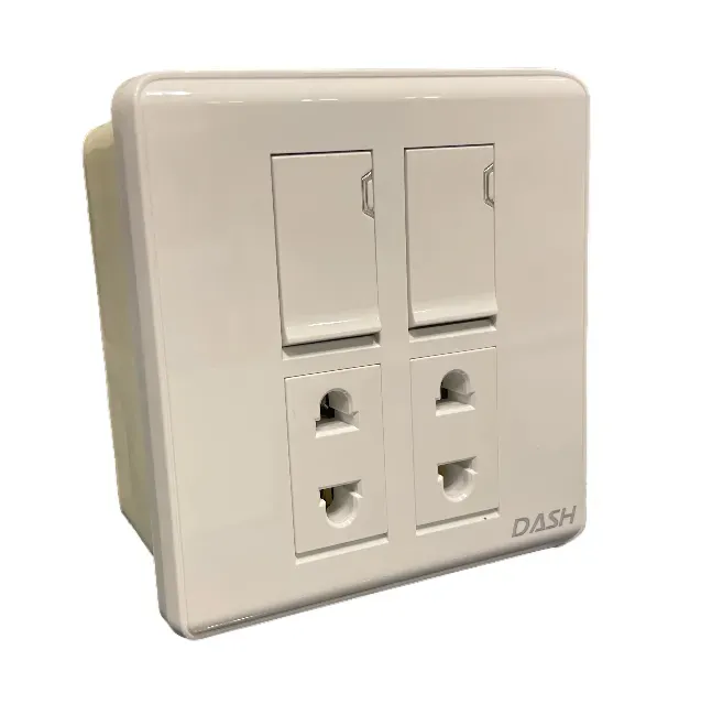 Image of product 2+2 SWITCH PLATE F40-WHITE-DASH